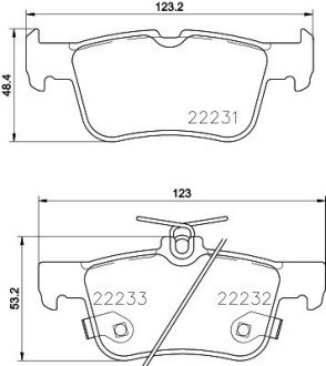 Тормозні (гальмівні) колодки hella 8DB 355 023-301