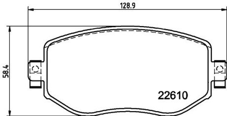 Тормозные колодки hella 8DB 355 025-851 на Рено Megane