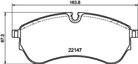 Тормозні (гальмівні) колодки hella 8DB 355 032-921