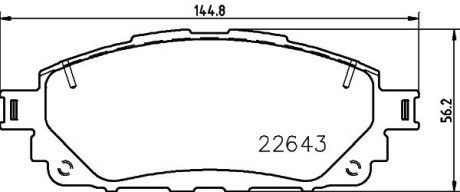 Тормозные колодки hella 8DB 355 032-961