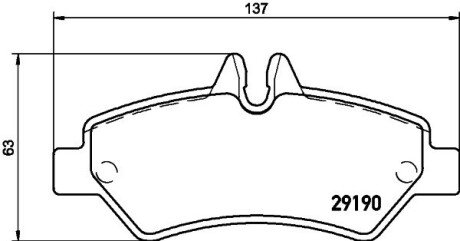 Задние тормозные колодки hella 8DB355005351