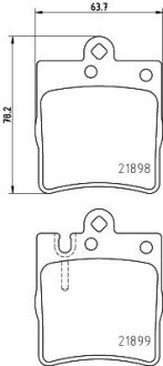 Задние тормозные колодки hella 8DB 355 008-451 на Мерседес S-Class C215