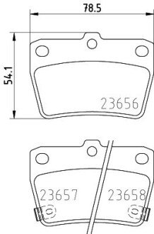 Задние тормозные колодки hella 8DB 355 010-521