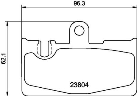 Задние тормозные колодки hella 8DB355011-661