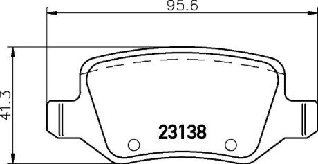 Задние тормозные колодки hella 8DB355012-131 на Мерседес W245