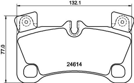 Задние тормозные колодки hella 8DB 355 014-631