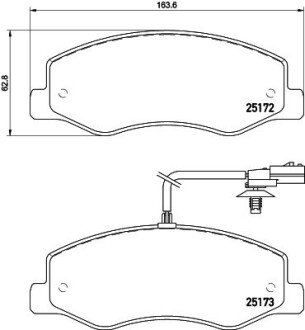 Задні тормозні (гальмівні) колодки hella 8DB 355 015-311 на Опель Мовано