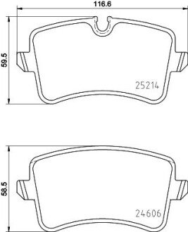 Задние тормозные колодки hella 8DB 355 016-061 на Ауди А6