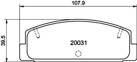 Задние тормозные колодки hella 8DB 355 016-761 на Мазда 626