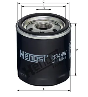 Масляний фільтр Hengst H344W