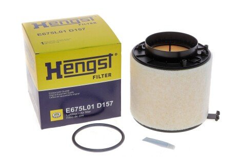 Повітряний фільтр двигуна hengst E675L01 D157