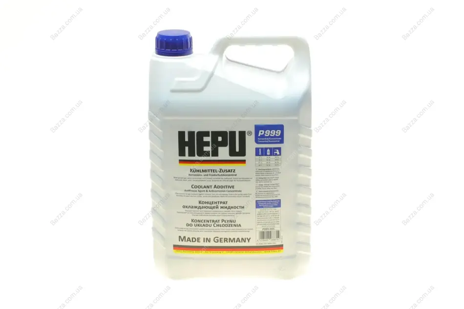 Антифриз-концентрат G11 (синій, -80*С), HEPU Antifreeze 5L hepu P999-005