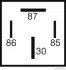 Реле 70A 12V (вир-во Elparts) herth+buss 75613169