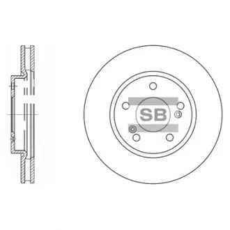 Диск гальмівний Hi-Q SD4312