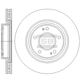 Вентильований гальмівний диск hi-q SD4336
