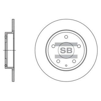 Диск гальмівний hi-Q SD4422