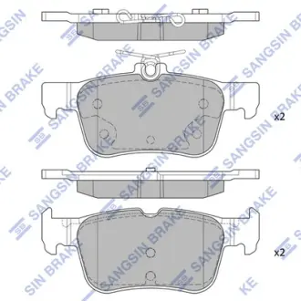 Колодка торм. диск. FORD EDGE 15- задн. (пр-во SANGSIN) Hi-Q SP1919
