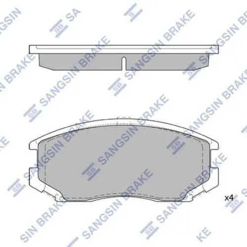 Передние тормозные колодки hi-q SP1142A