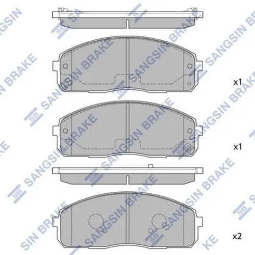 Передние тормозные колодки hi-q SP1174