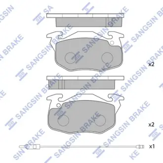 Передние тормозные колодки hi-q SP2003