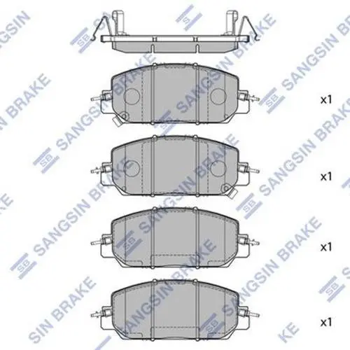 Передние тормозные колодки hi-q SP4176