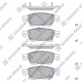 Передні тормозні (гальмівні) колодки hi-Q SP1478 на Infiniti G25