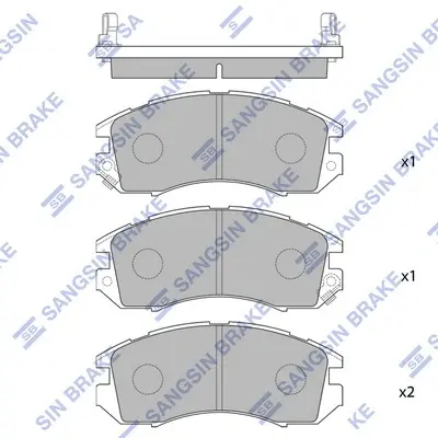 Передние тормозные колодки hi-q SP1120