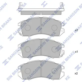 Передние тормозные колодки hi-q SP1120