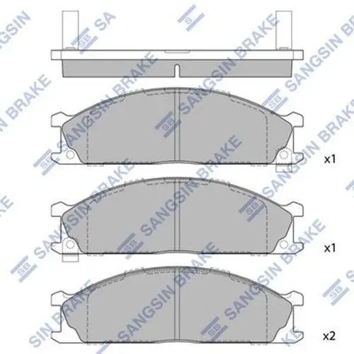 Передние тормозные колодки hi-q SP1140