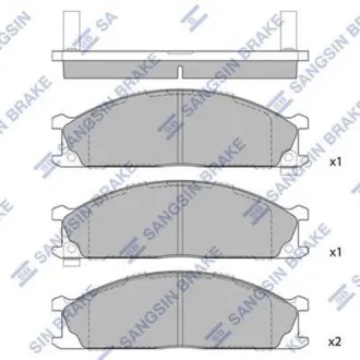 Передние тормозные колодки hi-q SP1140