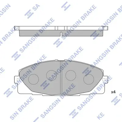 Передние тормозные колодки hi-q SP1376