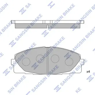 Передні тормозні (гальмівні) колодки Hi-Q SP1376