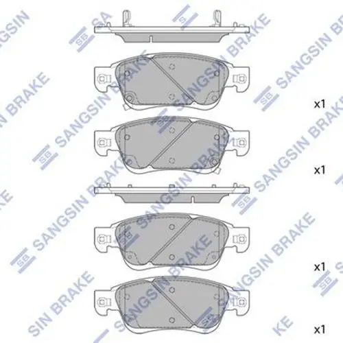 Передние тормозные колодки hi-q SP1478