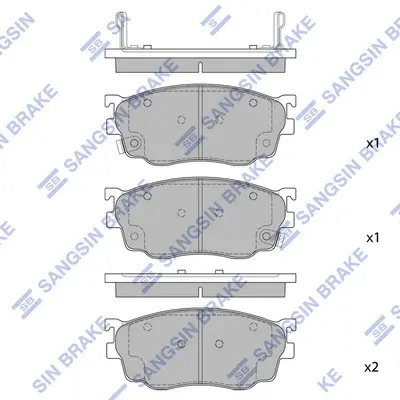 Передние тормозные колодки hi-q SP1529