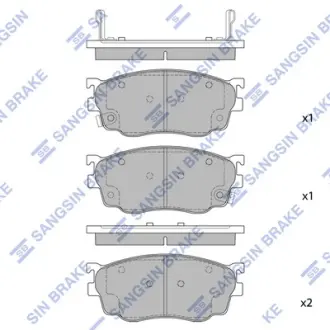Передние тормозные колодки hi-q SP1529