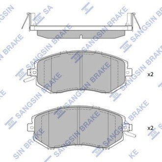 Передние тормозные колодки hi-Q SP1553 на Субару Xv