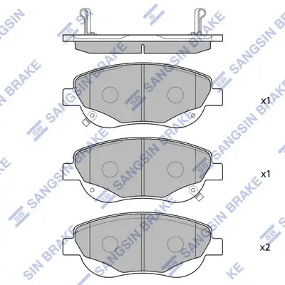 Передние тормозные колодки hi-q SP1577