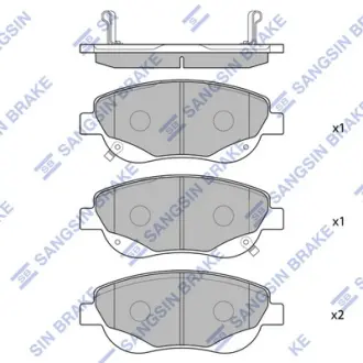 Передние тормозные колодки hi-q SP1577