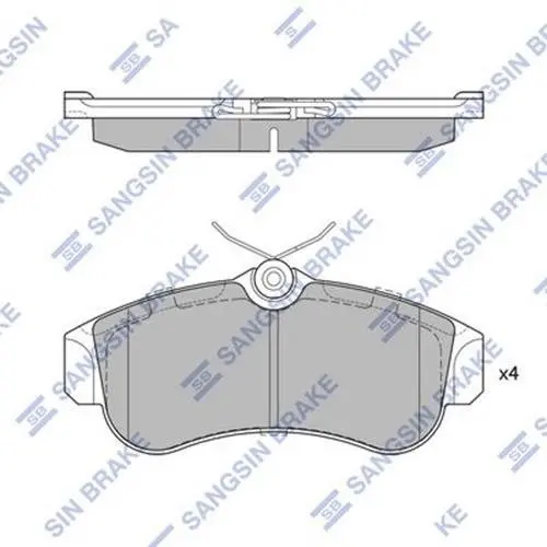 Передние тормозные колодки hi-q SP1581