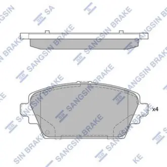 Передні тормозні (гальмівні) колодки Hi-Q SP1582