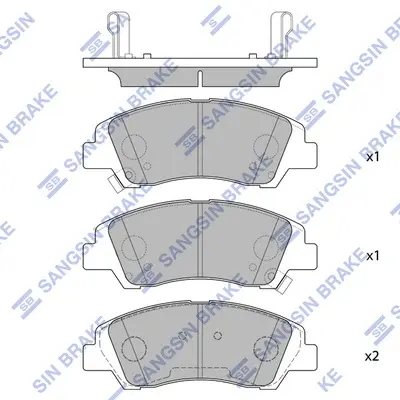 Передние тормозные колодки hi-q SP1719