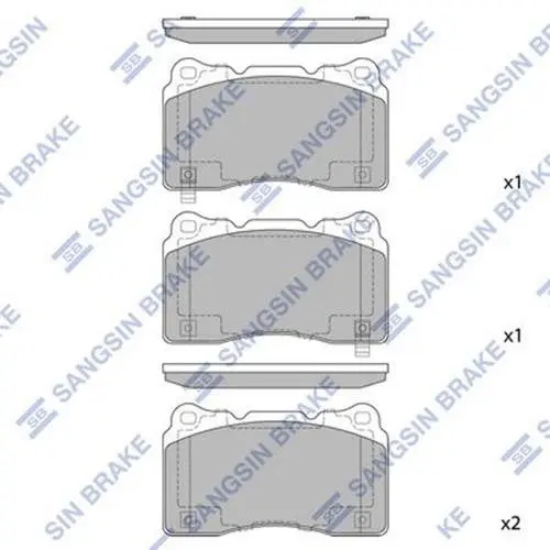 Передние тормозные колодки hi-q SP2119