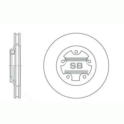 Передний тормозной диск hi-q SD1029