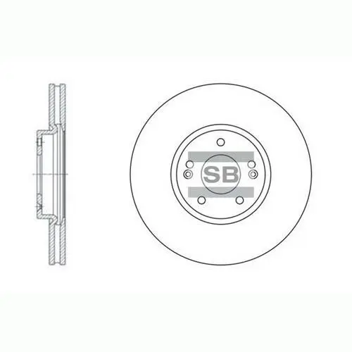 Передний тормозной диск hi-q SD1053