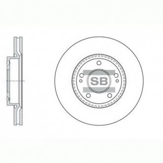 Передній гальмівний (тормозний) диск hi-Q SD1056