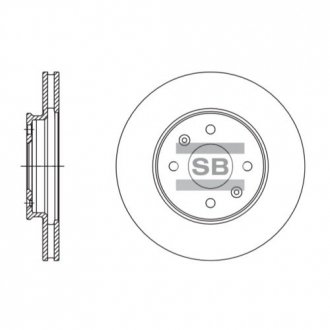 Передній гальмівний (тормозний) диск hi-Q SD1110