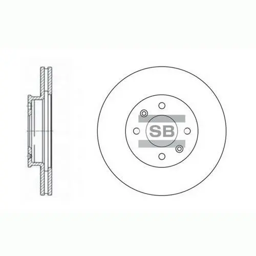 Передний тормозной диск hi-q SD2028