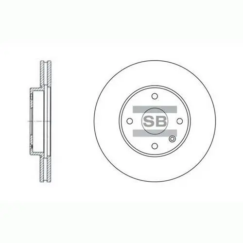 Передний тормозной диск hi-q SD3007