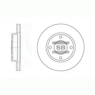 Передній гальмівний (тормозний) диск Hi-Q SD3027
