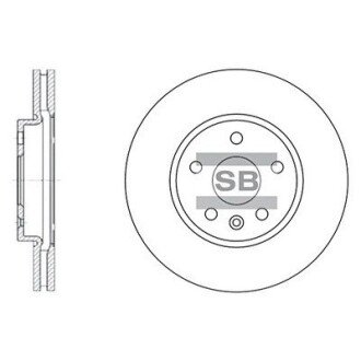 Передний тормозной диск hi-Q SD3031 на Chevrolet Aveo т300